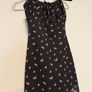 Forever 21 Mini Floral Black Dress